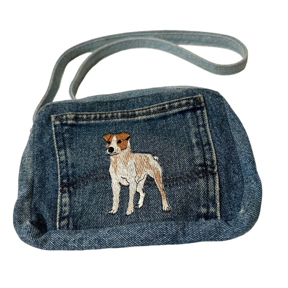 Mini Jean Purse with Jack Russell - Picture 1 of 4